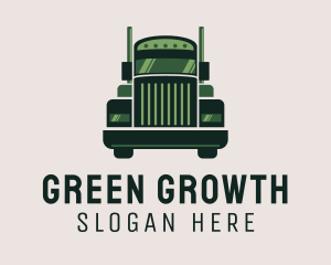 Green Freight Cargo Distribution logo design