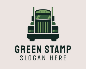 Green Freight Cargo Distribution logo design