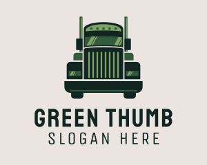 Green Freight Cargo Distribution logo design