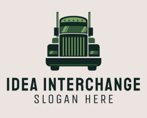 Green Freight Cargo Distribution logo design