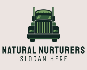 Green Freight Cargo Distribution logo design