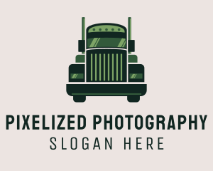 Green Freight Cargo Distribution logo design