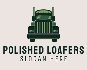 Green Freight Cargo Distribution logo design