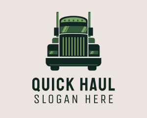 Green Freight Cargo Distribution logo design