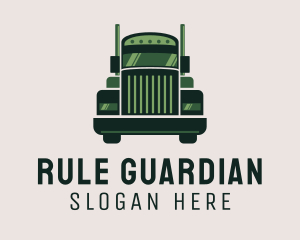 Green Freight Cargo Distribution logo design