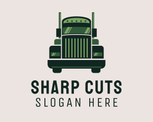 Green Freight Cargo Distribution logo design