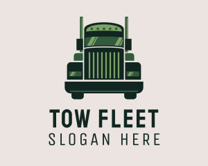 Green Freight Cargo Distribution logo design