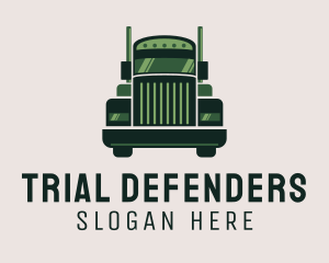 Green Freight Cargo Distribution logo design