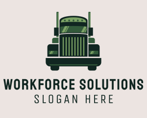 Green Freight Cargo Distribution logo design