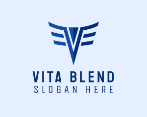 Pilot Wings Letter V logo design