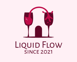 Liquid Wine Cellar logo design