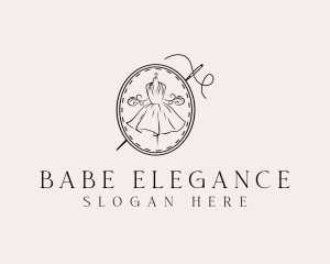 Elegant Dressmaker Needle logo design