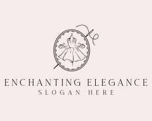 Elegant Dressmaker Needle logo design