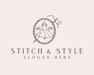 Elegant Dressmaker Needle logo