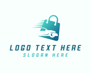 Car Accessory Shopping Bag Logo