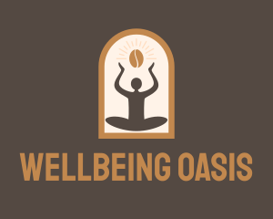 Yoga Coffee Arch logo design