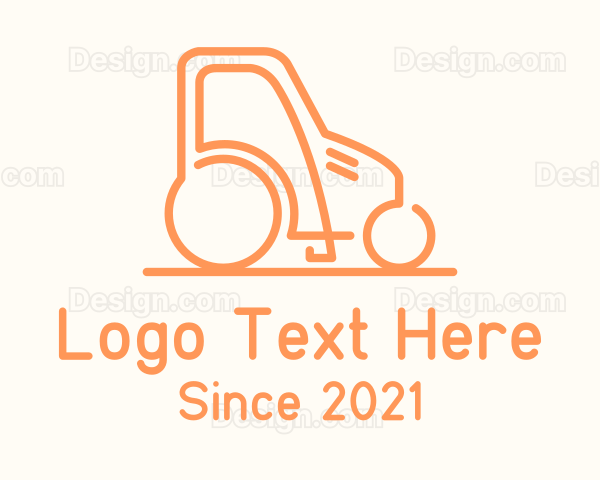 Orange Rice Tractor Logo