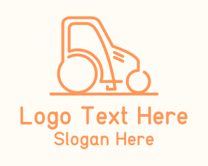 Orange Rice Tractor  Logo