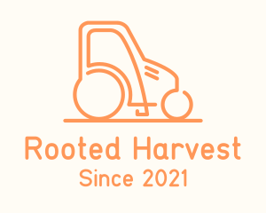 Orange Rice Tractor  logo design