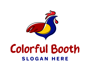 Colorful Chicken Restaurant logo design