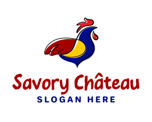 Colorful Chicken Restaurant logo design