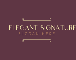 Elegant Fashion Wordmark logo design