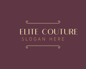 Elegant Fashion Wordmark logo design