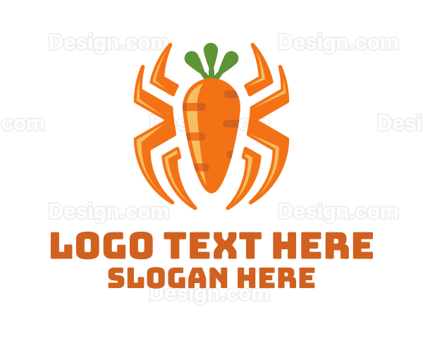 Orange Carrot Spider Logo