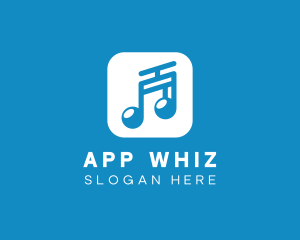 Musical Note App logo design