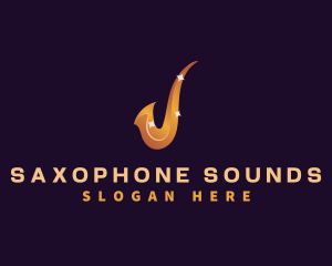 Saxophone Music Instrument logo
