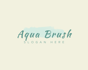 Elegant Spa Paint Brush logo design