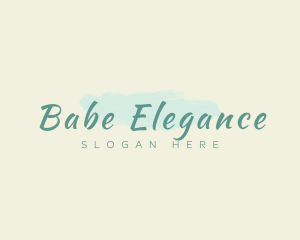 Elegant Spa Paint Brush logo design