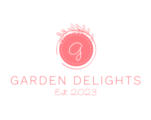 Organic Wreath Garden Spa logo design