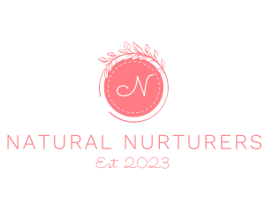 Organic Wreath Garden Spa logo design