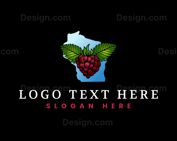 Wisconsin Thimbleberry Fruit Logo