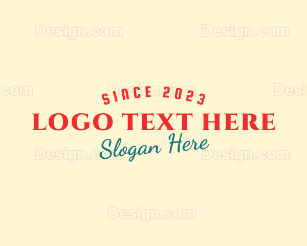 Retro Business Wordmark Logo