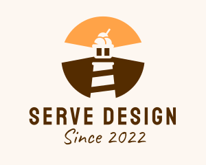 Light House Ice Cream  logo design