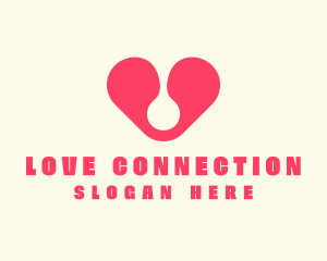 Pink Lovely Heart  logo design