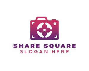 Gradient Camera Shutter Logo