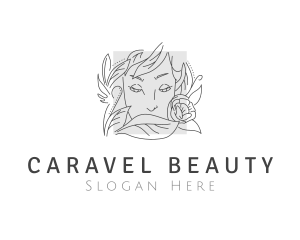 Woman Face Beauty  logo design