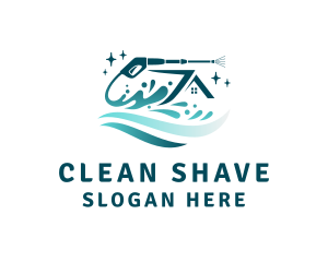 Clean House Pressure Washer  logo design