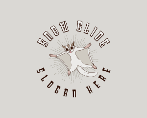 Australian Gliding Possum logo design