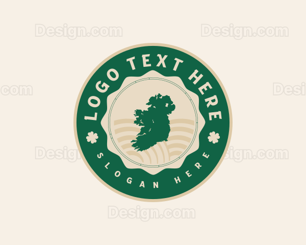 Ireland Map Geography Logo