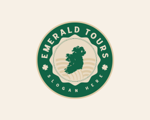 Ireland Map Geography logo