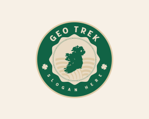 Ireland Map Geography logo