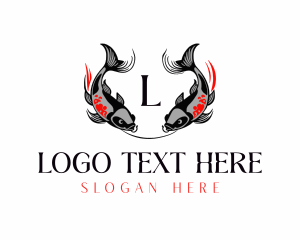 Koi Fish Carp logo