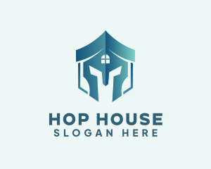 House Helmet Realty logo design