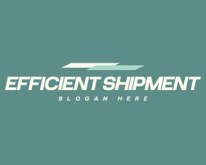 Shipment Business Wordmark logo design