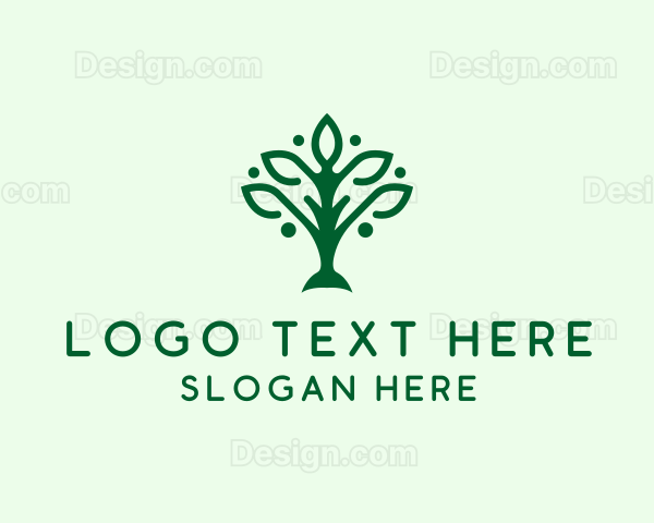 Natural Tree Plant Logo