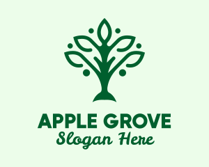 Green Nature Tree  logo